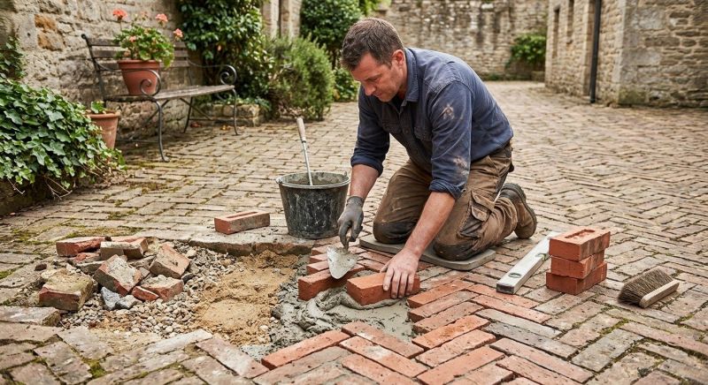 Brick Flatwork Repair in Wesley Chapel, FL
