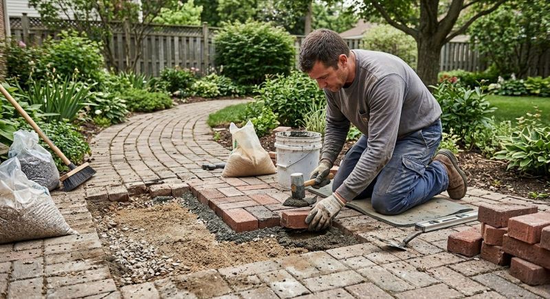 Brick Hardscape Repair in New Port Richey, FL