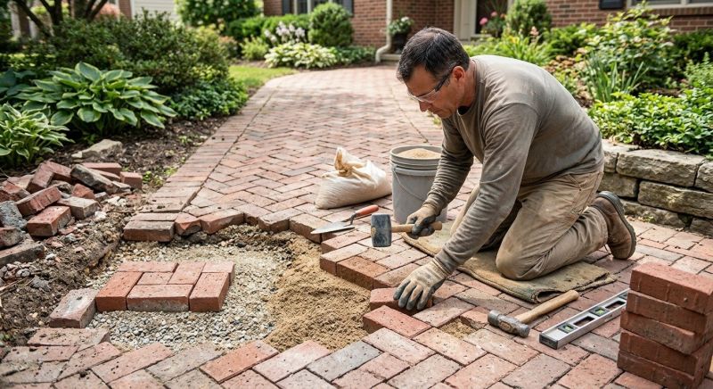 Brick Pathway Repair in New Port Richey, FL