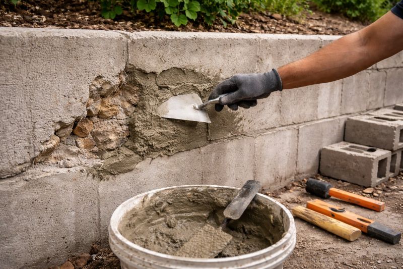 Brick Retaining Wall Repair in New Port Richey, FL