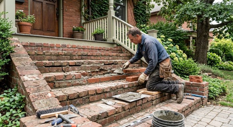 Brick Stairs Repair in Hudson, FL