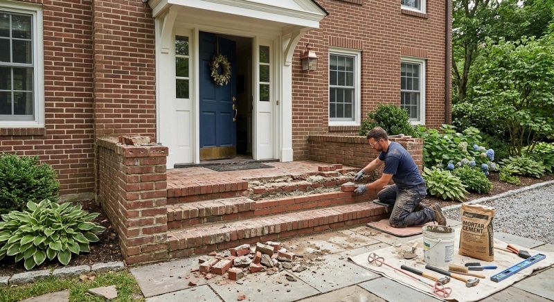 Brick Stoop Repair in New Port Richey, FL