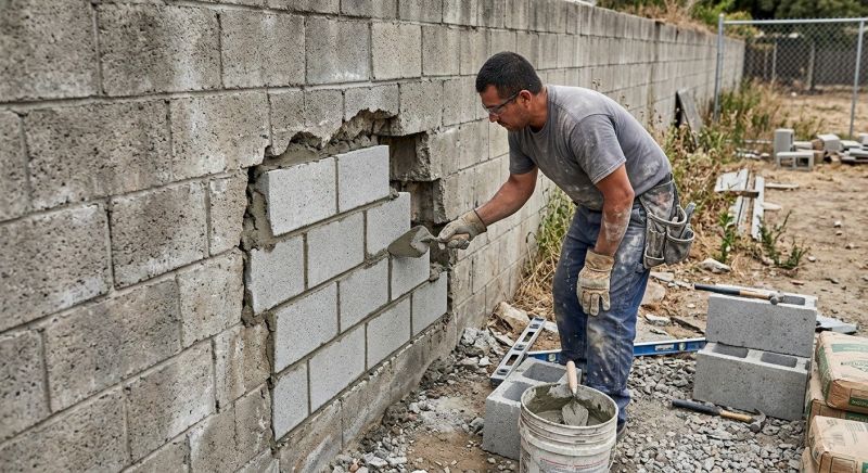 Concrete Block Repair in Dunedin, FL