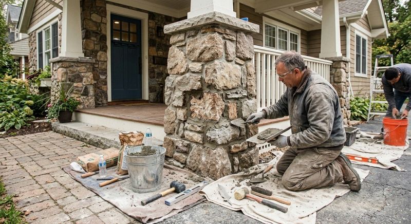Stone Column Repair in New Port Richey, FL