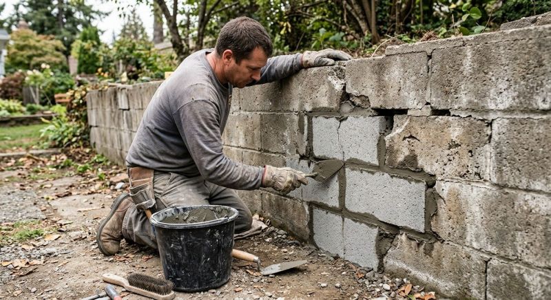 Stone Wall Repair in Clearwater Beach, FL